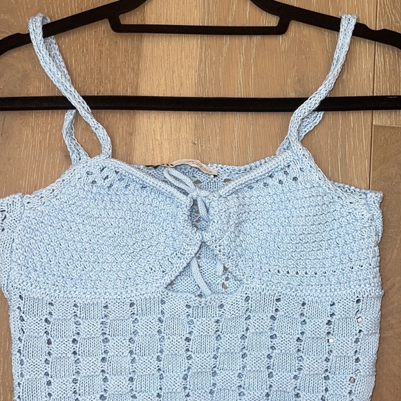 Zara blue crochet top - Picture 3 of 3
